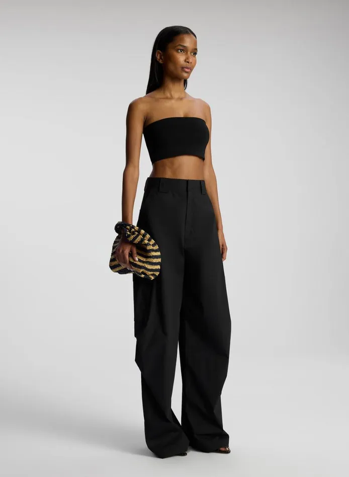 Women Tops ALC Dean Compact Knit Bra Black