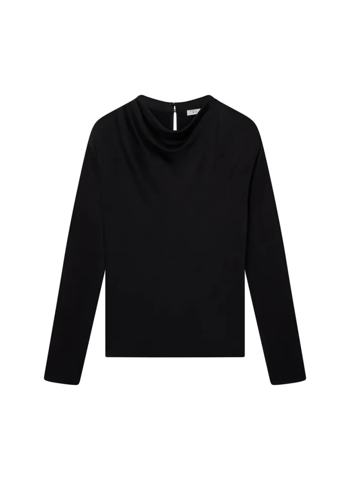 Women Tops ALC Georgia Satin Top Black