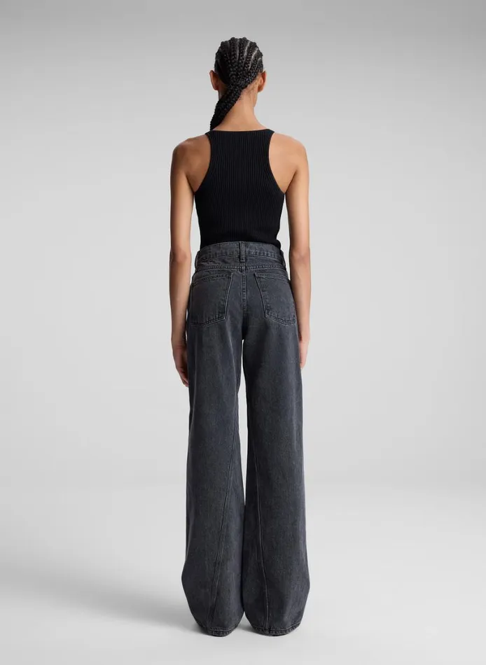 Women Tops ALC Lucy Ribbed Bodysuit Black