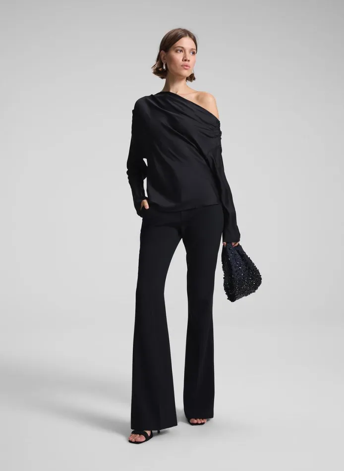 Women Tops ALC Piper Satin Top Black