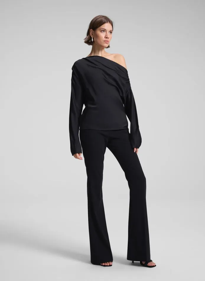 Women Tops ALC Piper Satin Top Black