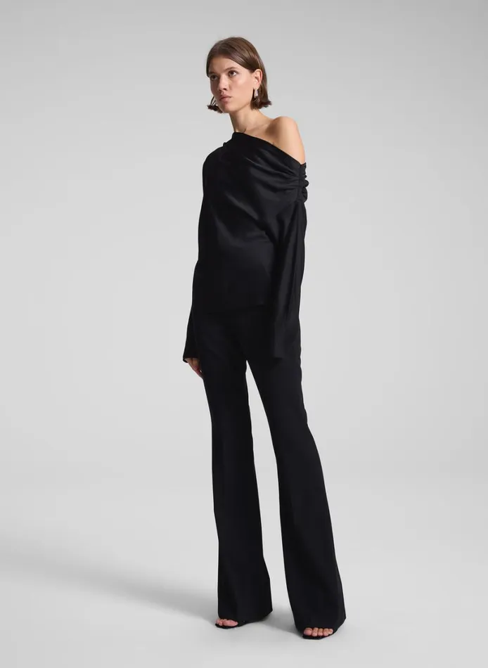 Women Tops ALC Piper Satin Top Black