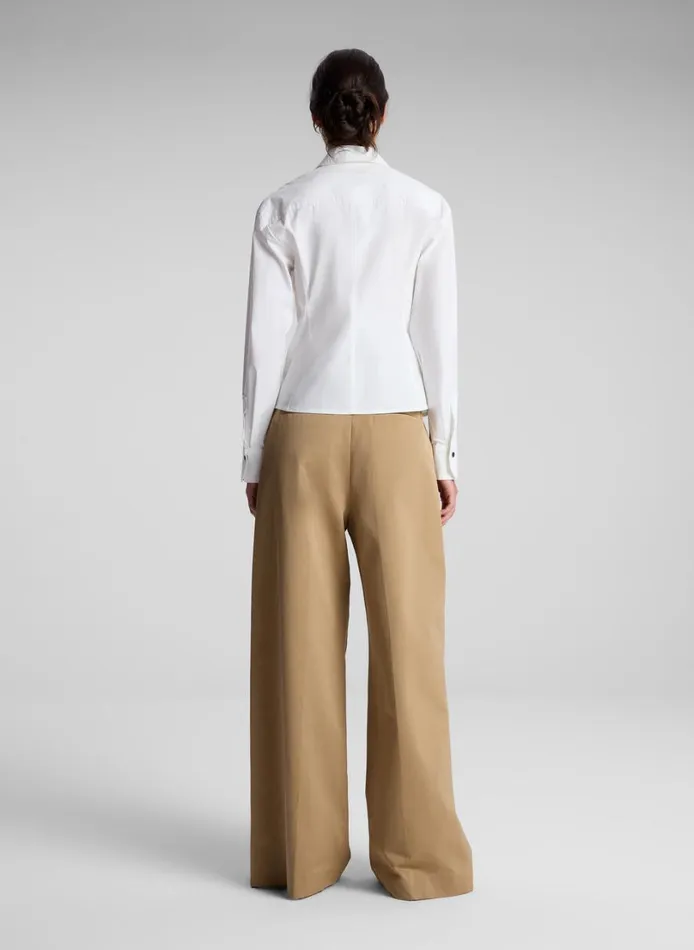 Women Tops ALC Sage Cotton Zip Top White