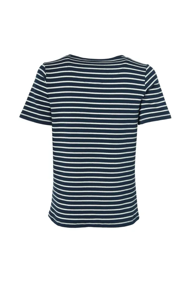 Women Tops Holland Cooper Padstow Crew Neck Tee Ink Navy Natural Stripe Women Tops Holland Cooper Padstow Crew Neck Tee Ink Navy Natural Stripe