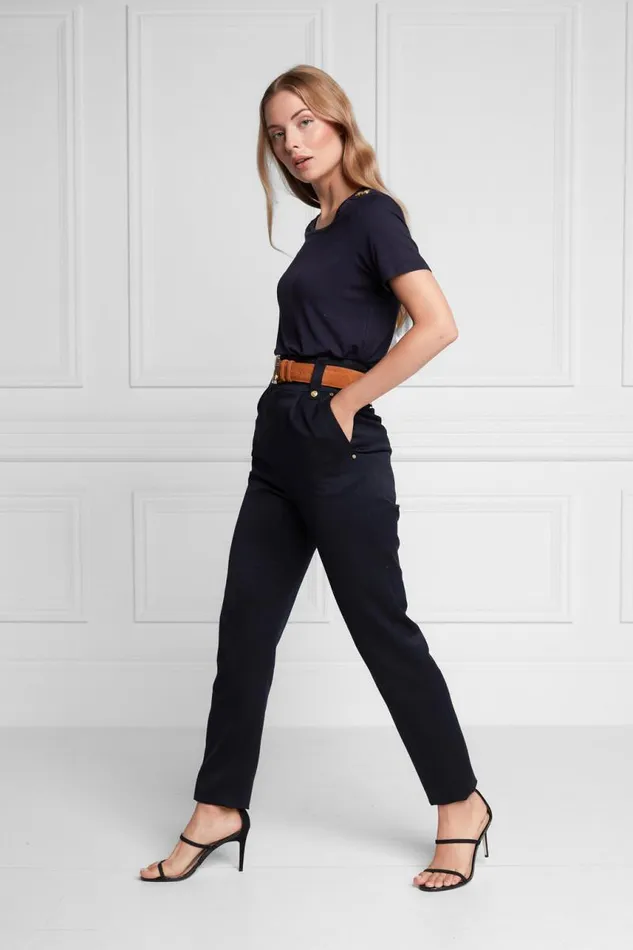 Women Tops Holland Cooper Relax Fit Crew Neck Tee Ink Navy Women Tops Holland Cooper Relax Fit Crew Neck Tee Ink Navy