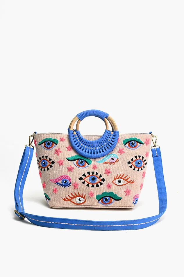 Women Totes America and Beyond Mystic Gaze Pink Mini Tote