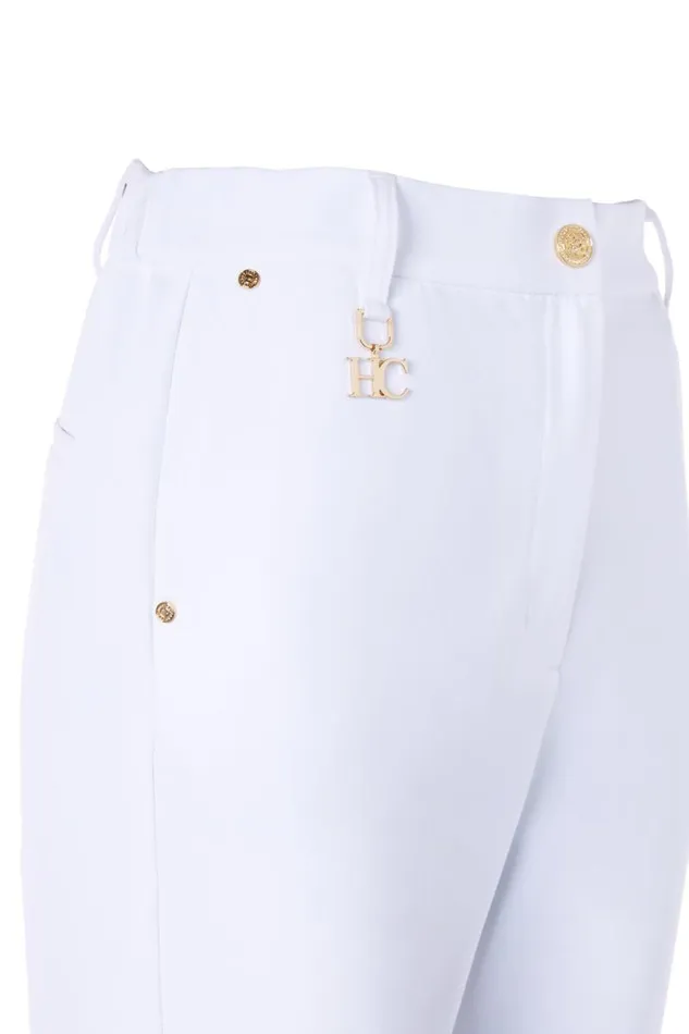 Women Trousers Holland Cooper Bexley Cigarette Trouser White Women Trousers Holland Cooper Bexley Cigarette Trouser White