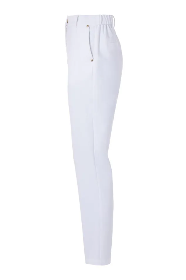 Women Trousers Holland Cooper Bexley Cigarette Trouser White Women Trousers Holland Cooper Bexley Cigarette Trouser White
