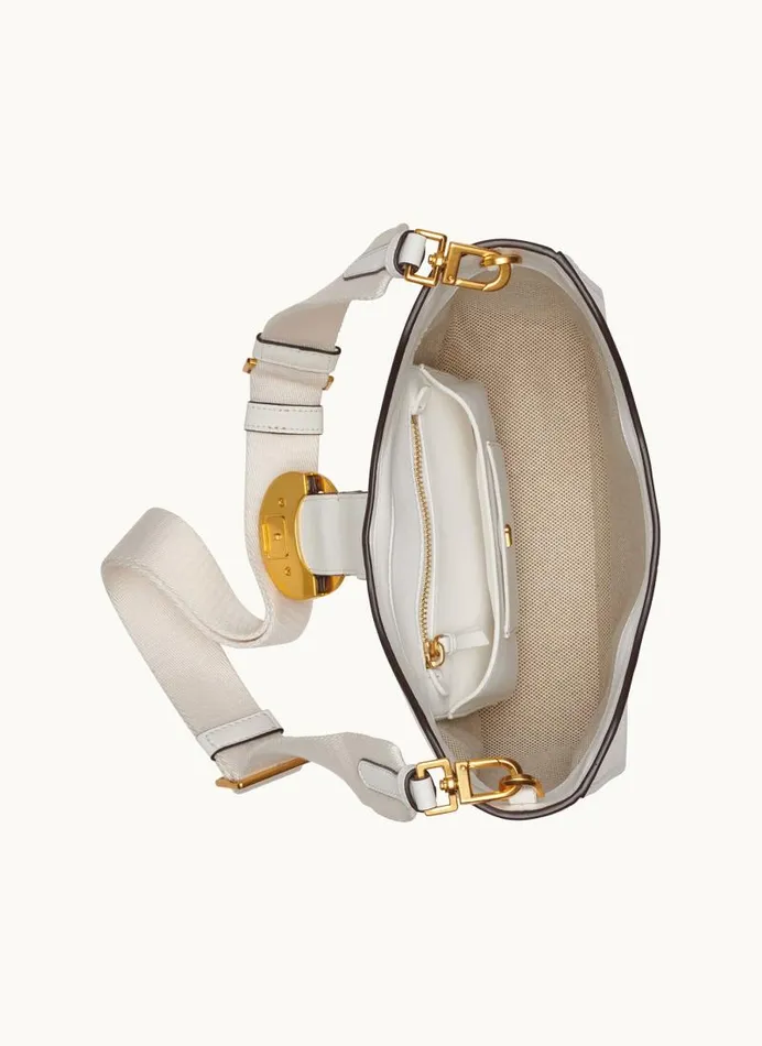 Women VALLEY STREAM CROSSBODY Brilliant White Donna Karan New York Crossbodies And Satchels Women VALLEY STREAM CROSSBODY Brilliant White Donna Karan New York Crossbodies And Satchels