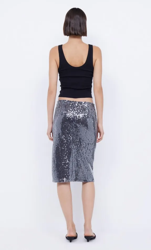 Women VENUS SEQUIN MIDI SKIRT 8211 BLACK Bec Bridge Skirts