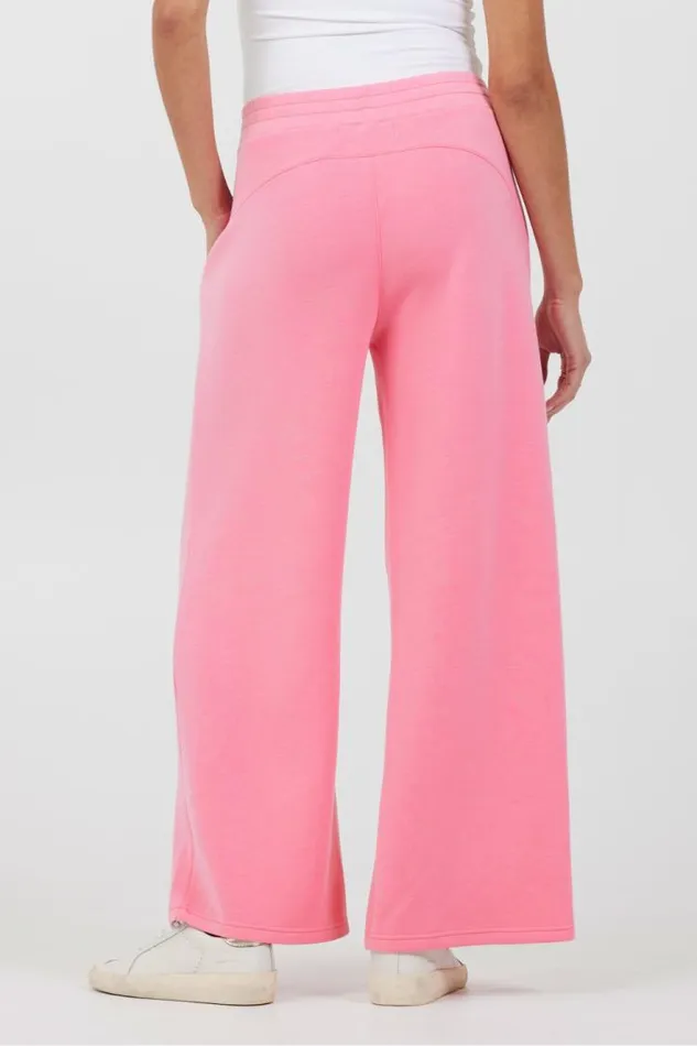 Women Vintage Havana All Bottoms Coastal Coral Cloud Fleece Flare Pants Coastal Coral
