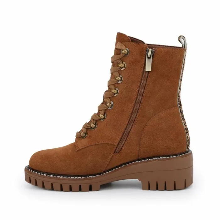 Women Vintage Havana Boots Booties BANKER 8211 CHESTNUT Chestnut