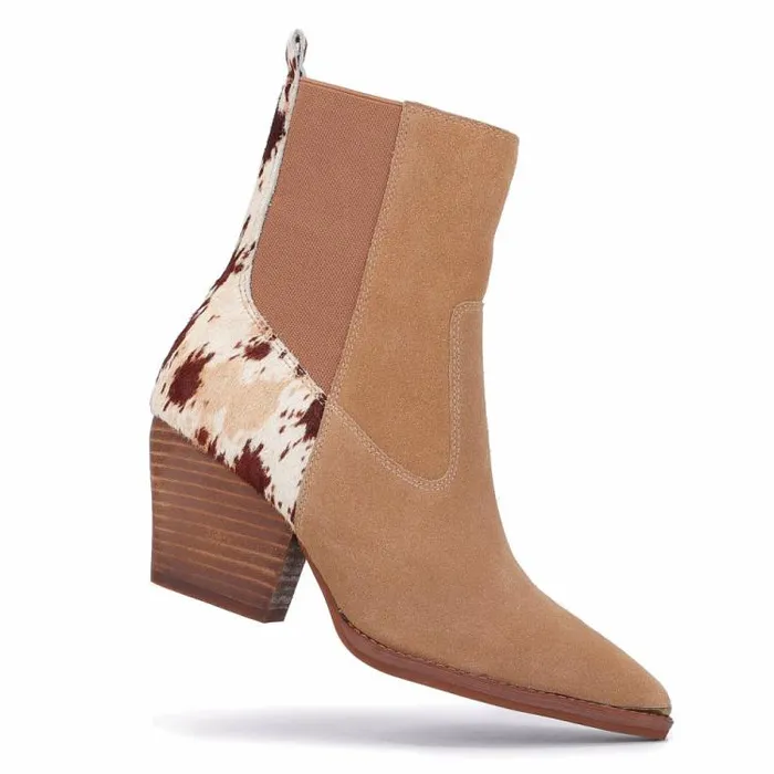 Women Vintage Havana Boots Booties Demarest 8211 Dark Taupe Dark Taupe