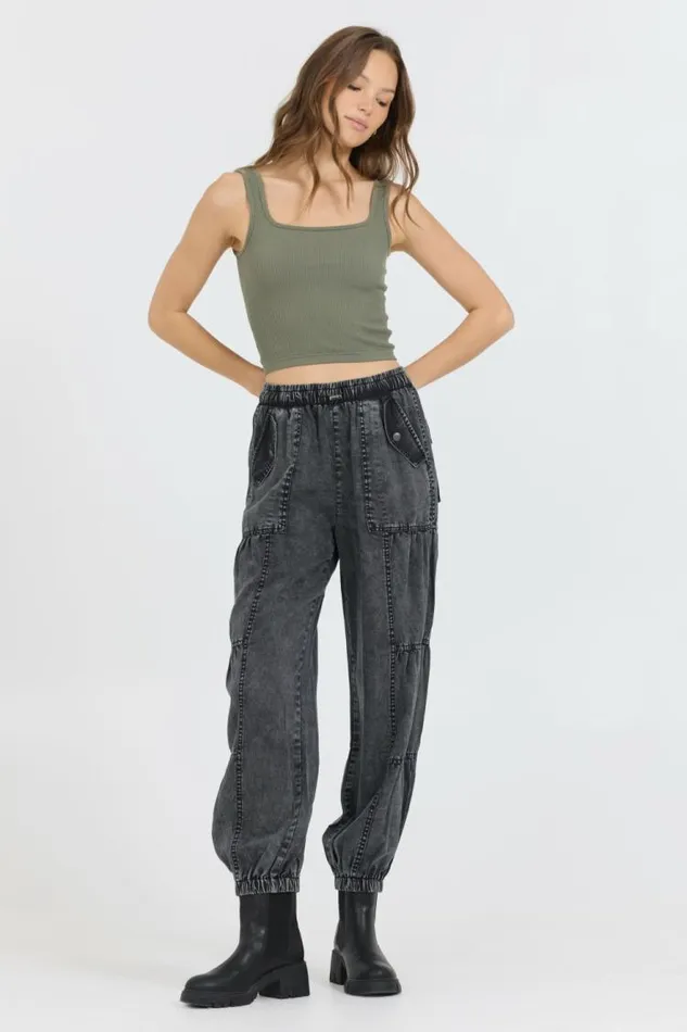 Women Vintage Havana Casual Tops Olive Seamless Tank Top Olive