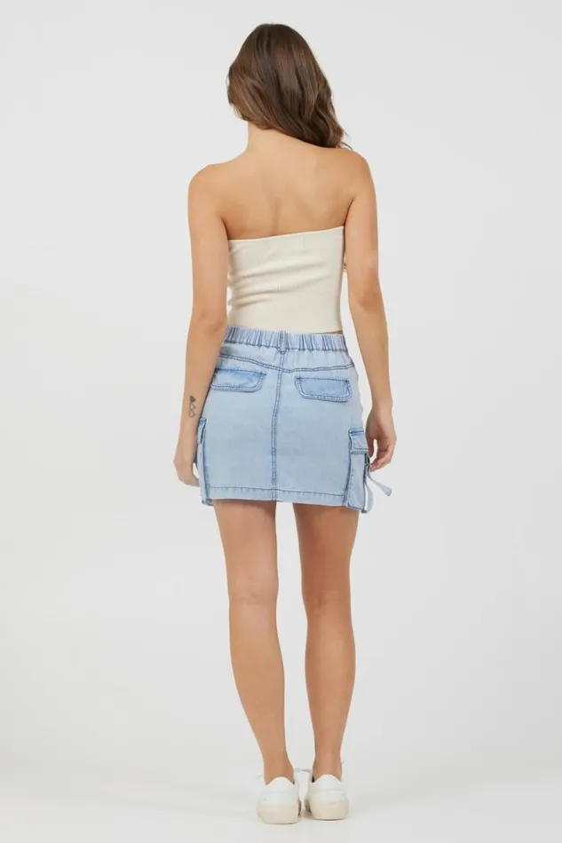 Women Vintage Havana Casual Tops Sunrise Sand Rib Knit Twist Front Tube Top Sunrise Sand