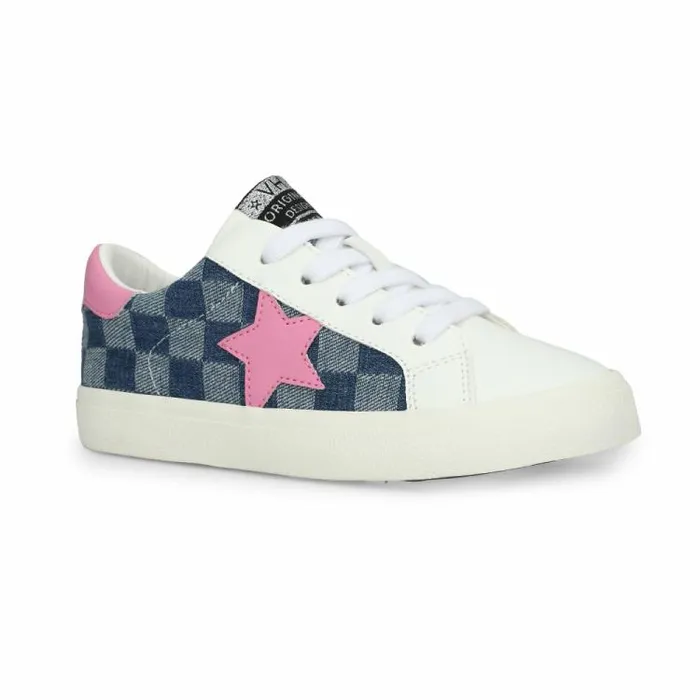 Women Vintage Havana Kids Sneakers KIDS DIANNA 8211 DENIM CHECKERED MULTI Denim Checkered Multi