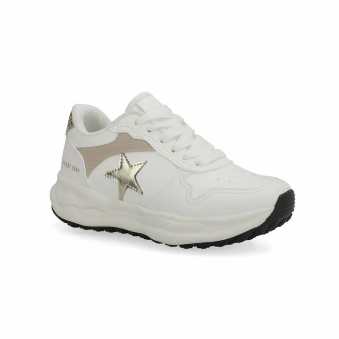 Women Vintage Havana Low Tops KIDS SWIFT 8211 WHITE TAUPE GOLD White Taupe Gold