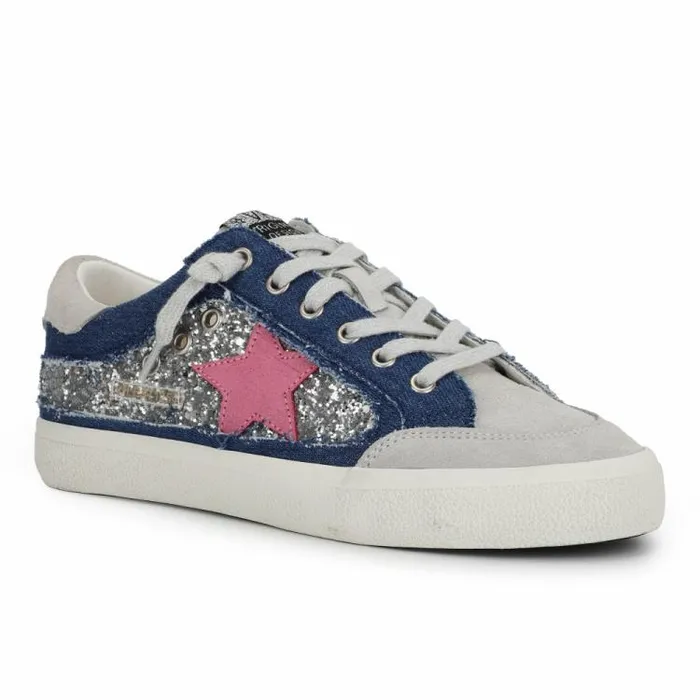 Women Vintage Havana Low Tops SELENE 8211 DENIM SPARKLE MULTI Denim Sparkle Multi