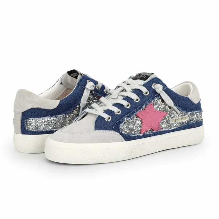 Women Vintage Havana Low Tops SELENE 8211 DENIM SPARKLE MULTI Denim Sparkle Multi