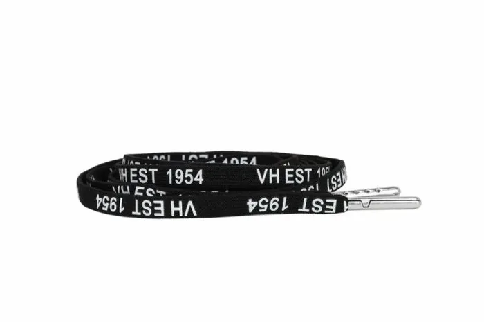 Women Vintage Havana Shoe Laces BLACK WHITE SILVER TIP LACES Women Vintage Havana Shoe Laces BLACK WHITE SILVER TIP LACES