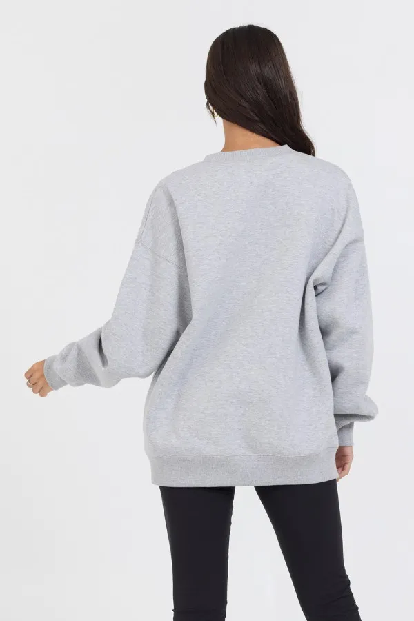 Women Vintage Havana Sweatshirts Heather Grey Proweave Crewneck Sweatshirt Heather Grey
