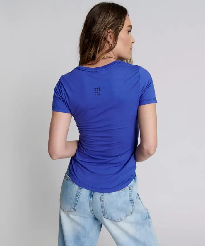 Women VIOLET LOGO FITTED TEE One Teaspoon Tees and Tanks Women VIOLET LOGO FITTED TEE One Teaspoon Tees and Tanks