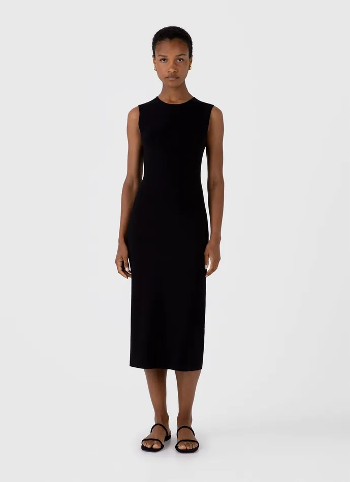 Women Viscose Dress Black Dresses and Skirts ussunspel