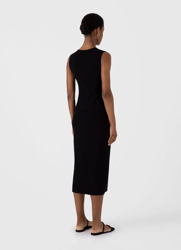 Women Viscose Dress Black Dresses and Skirts ussunspel