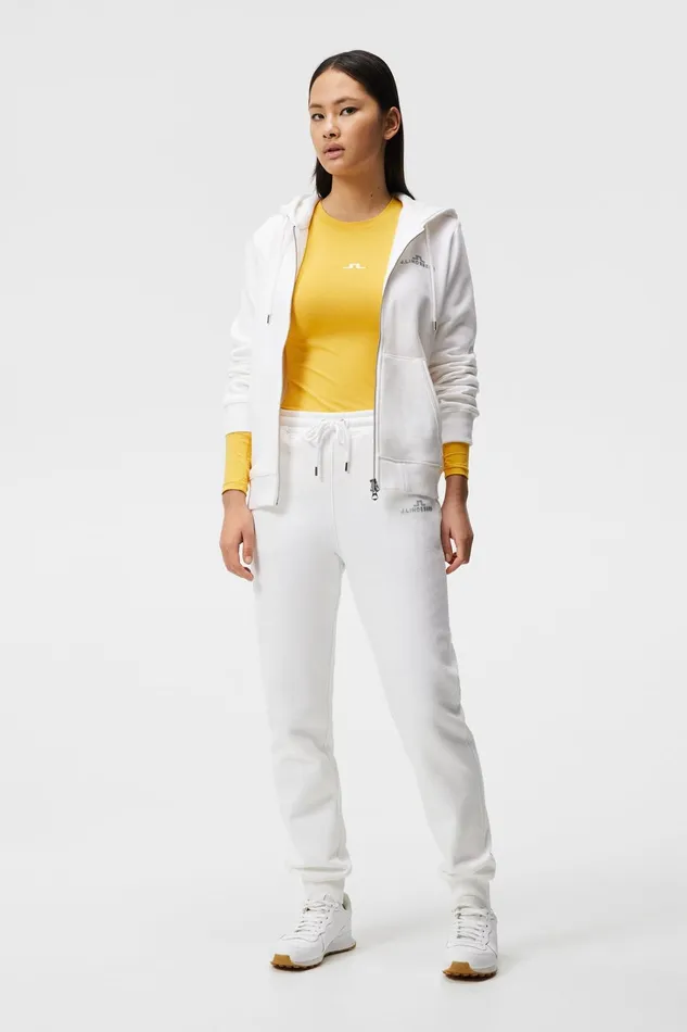Women W Alpha Zip Hood White JLindeberg Sweaters Women W Alpha Zip Hood White JLindeberg Sweaters