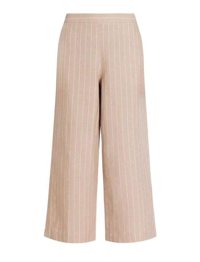 Women WideLeg Crop Pant Khakiwhite BCBG Bottoms Women WideLeg Crop Pant Khakiwhite BCBG Bottoms