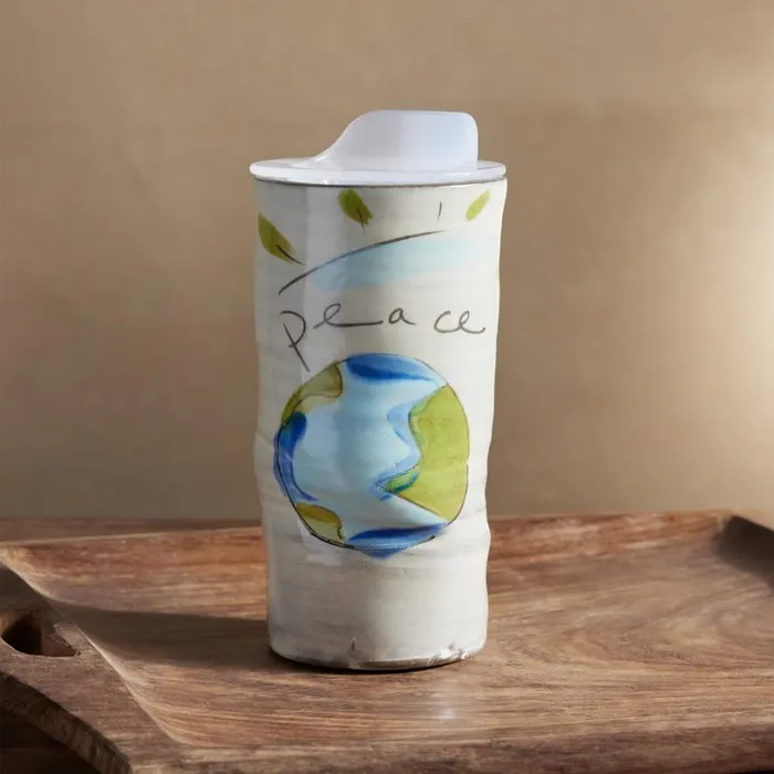 Women World Peace Tall Mug Sundance Catalog Tabletop