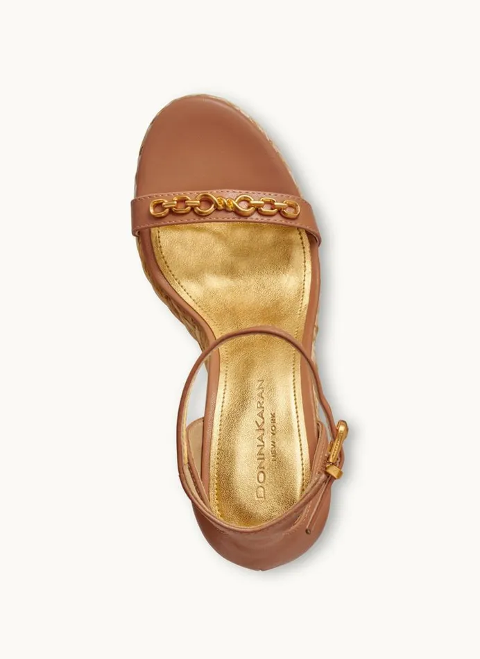 Women YULISSA ANKLE STRAP ESPADRILLE SANDAL Tan Donna Karan New York Heels And Wedges Women YULISSA ANKLE STRAP ESPADRILLE SANDAL Tan Donna Karan New York Heels And Wedges