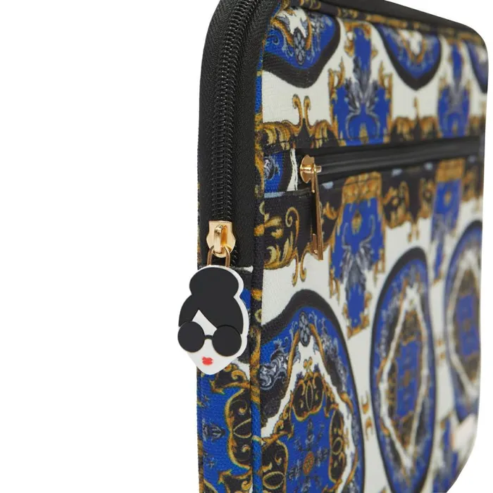 Womens Accessories Alice Olivia X Fabfitfun Laptop Sleeve Regal Romance Sapphire