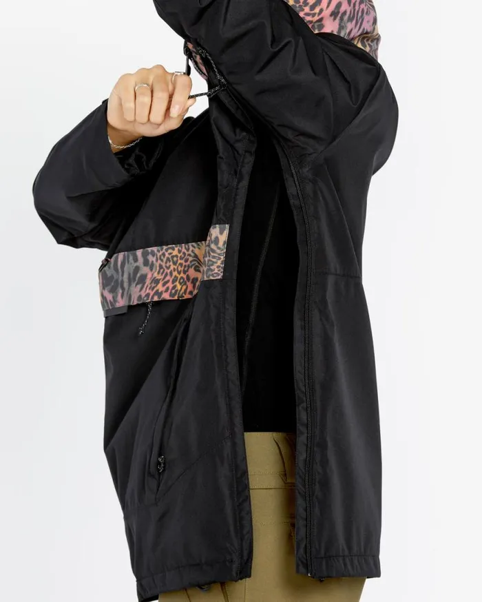 Womens Ashfield Pullover 8211 Black Womens Volcom Jackets