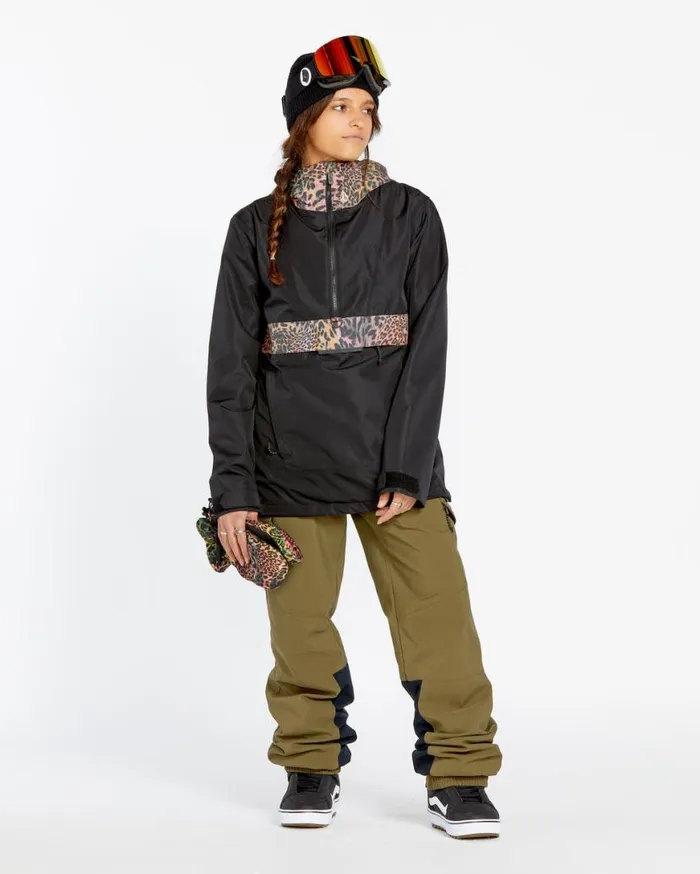 Womens Ashfield Pullover 8211 Black Womens Volcom Jackets