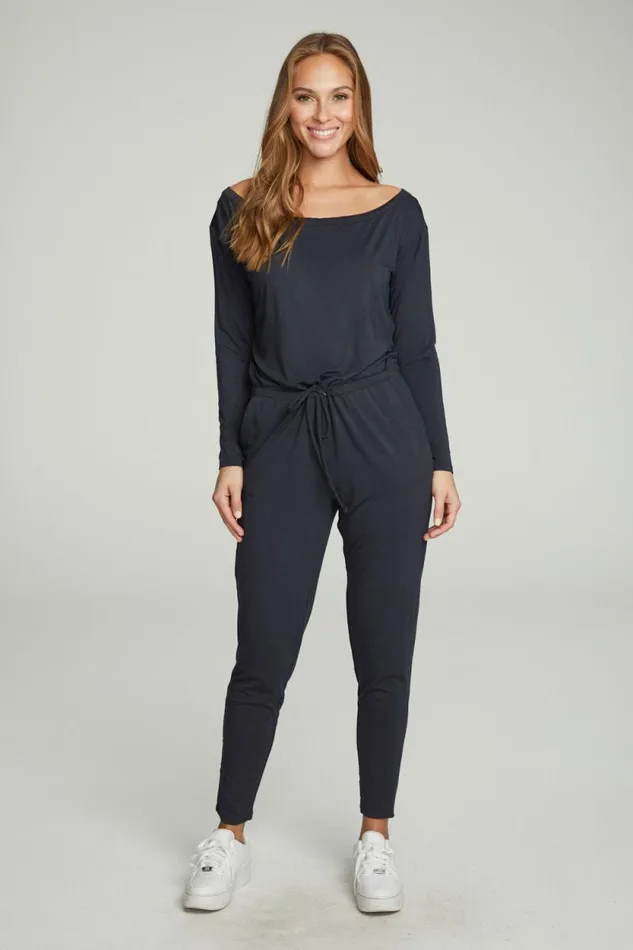 Womens Chaser Brand Bottoms Off The Shoulder Long Sleeve Jumpsuit