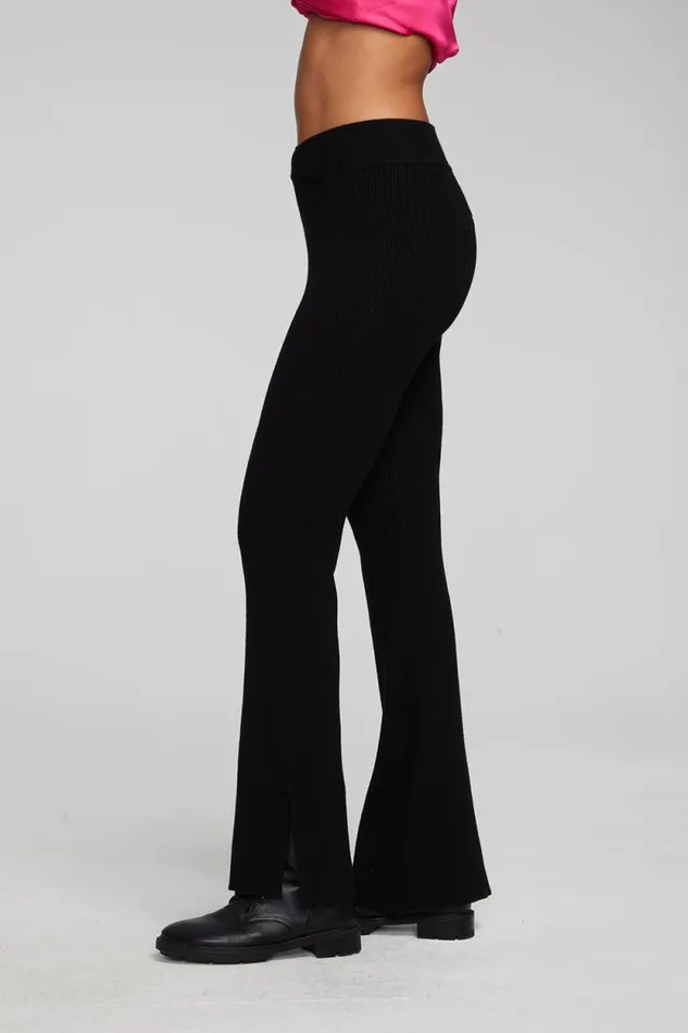 Womens Chaser Brand Bottoms Party Shadow Black Flare Bottoms