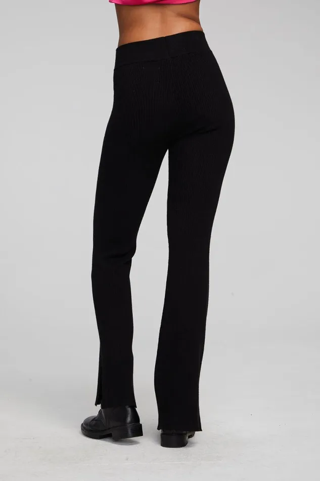 Womens Chaser Brand Bottoms Party Shadow Black Flare Bottoms