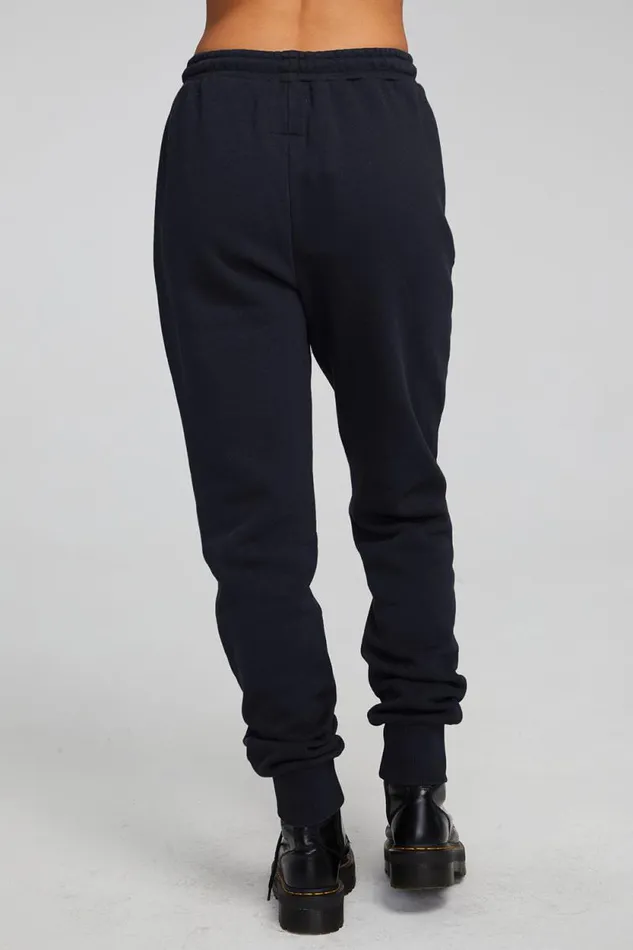 Womens Chaser Brand Bottoms Tessa Shadow Black Jogger