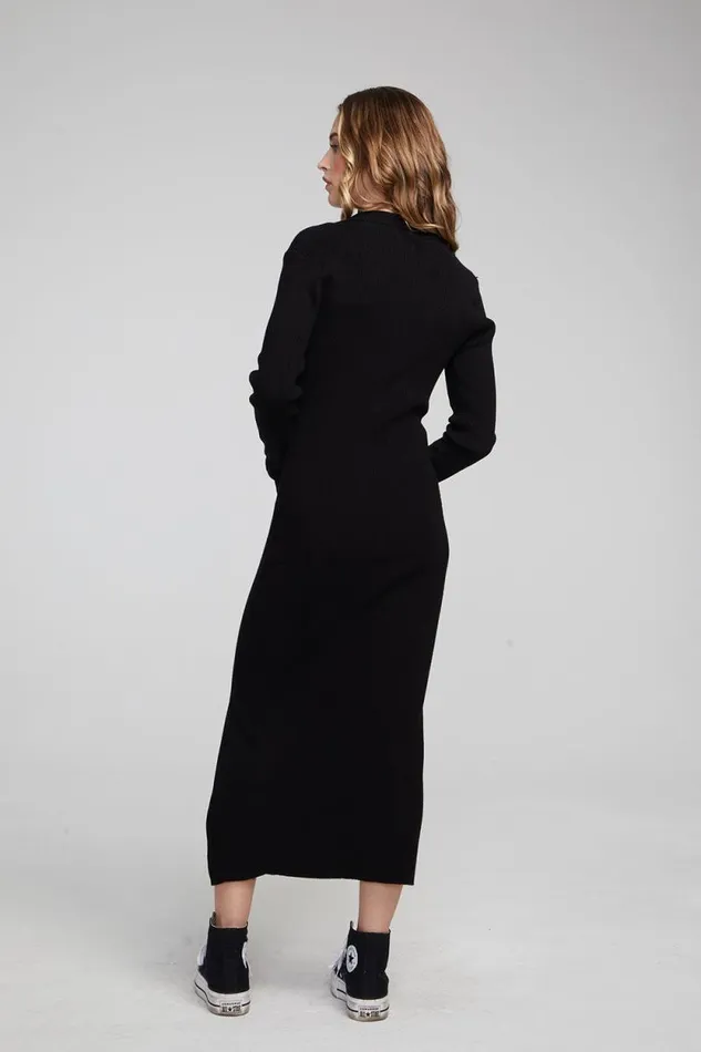 Womens Chaser Brand Dresses Palm Shadow Black Midi Dress