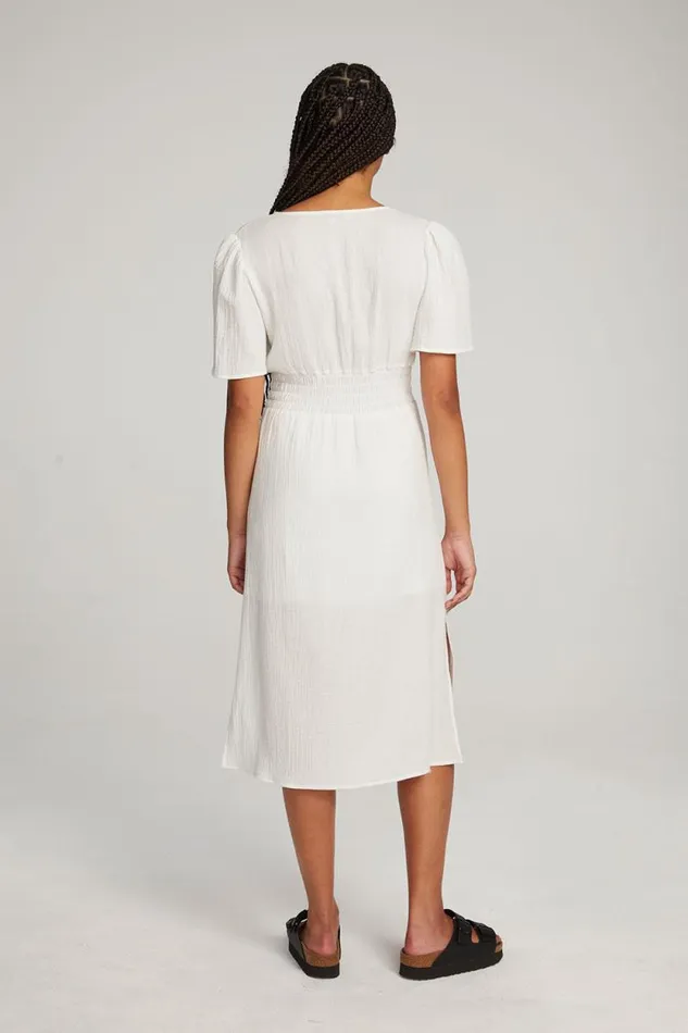 Womens Chaser Brand Dresses Palmer White Midi Dress