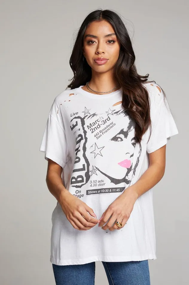 Womens Chaser Brand Graphics Blondie San Francisco Tee