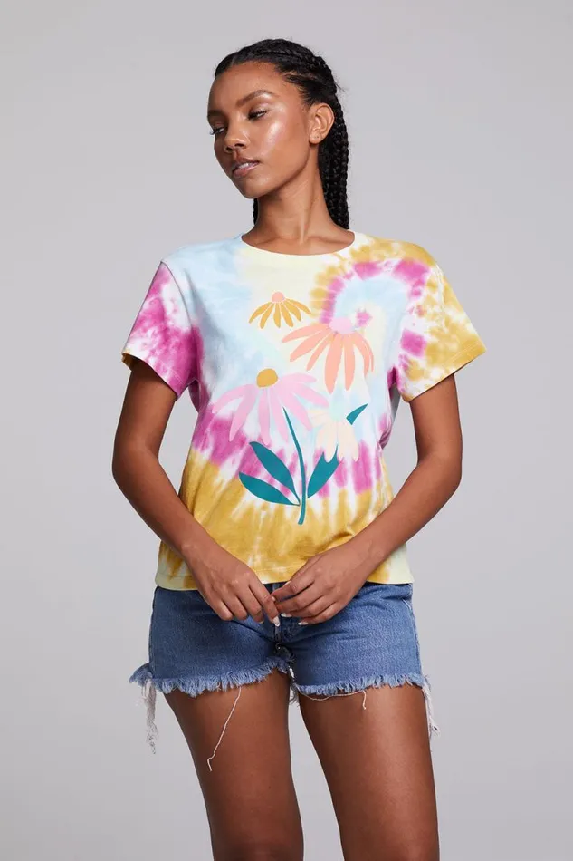 Womens Chaser Brand Loungewear Daisy Bunch Tee