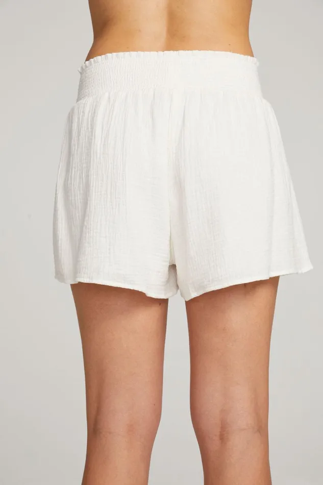 Womens Chaser Brand Loungewear Electra White Short