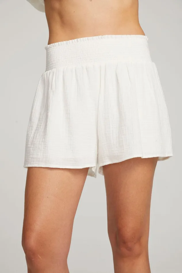Womens Chaser Brand Loungewear Electra White Short