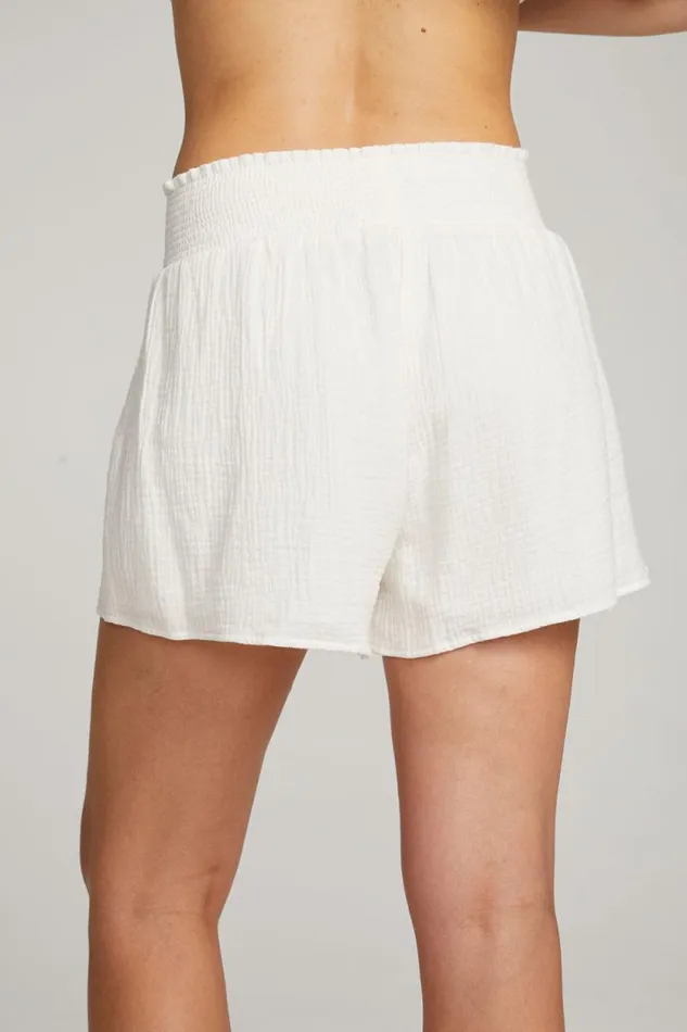 Womens Chaser Brand Loungewear Electra White Short
