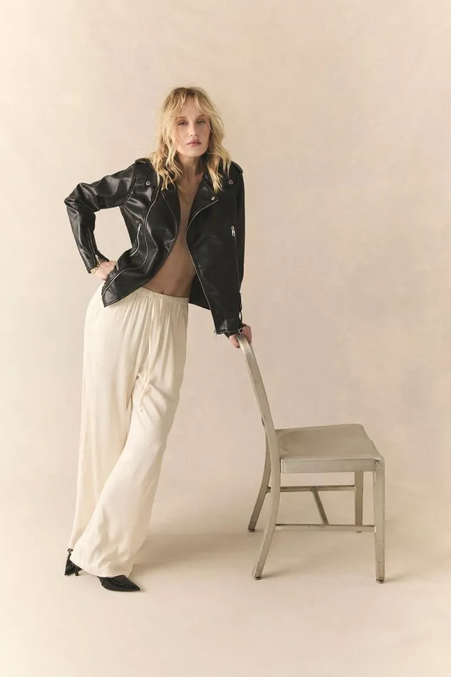 Womens Chaser Brand Loungewear Leee Starry White Trousers