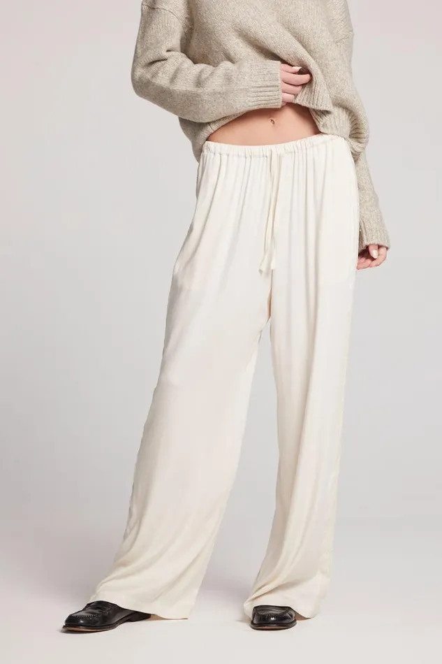 Womens Chaser Brand Loungewear Leee Starry White Trousers
