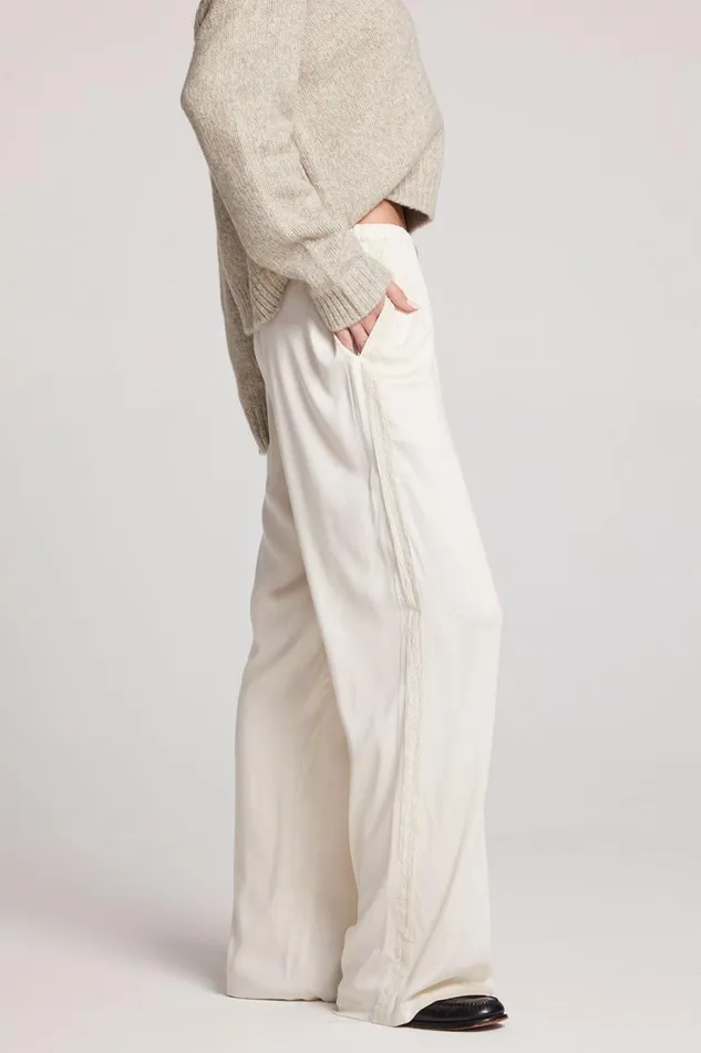 Womens Chaser Brand Loungewear Leee Starry White Trousers