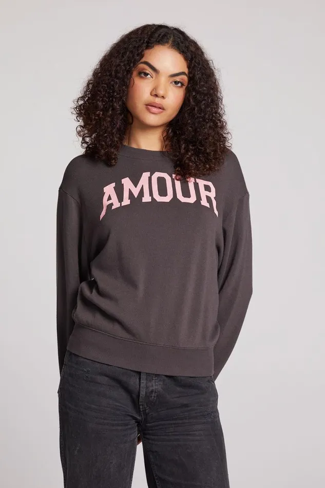 Womens Chaser Brand Tops Amour Pullover
